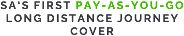 SA's 1st pay-as-you-go long distance journey cover